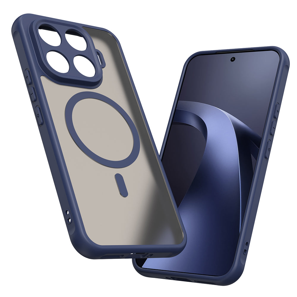 Coque MagSafe pour Xiaomi 17T Pro, Techsuit, HaloFrost II, Bleu marine