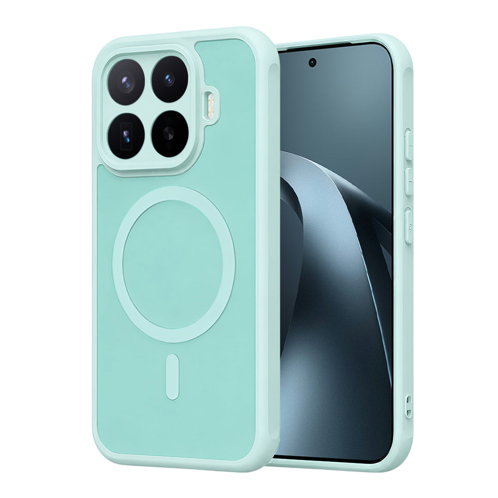 Coque MagSafe pour Xiaomi 17T Pro, Techsuit, HaloFrost II, Vert Clair