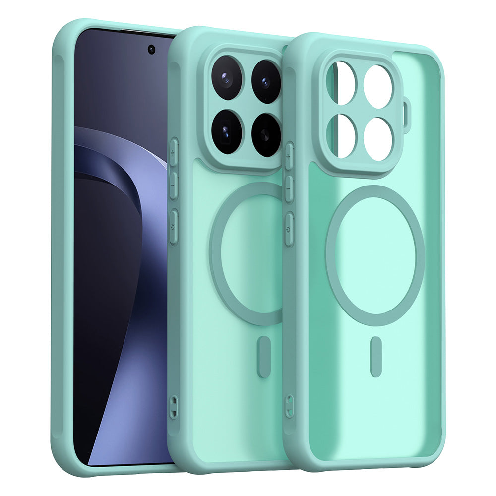 Coque MagSafe pour Xiaomi 17T Pro, Techsuit, HaloFrost II, Vert Clair