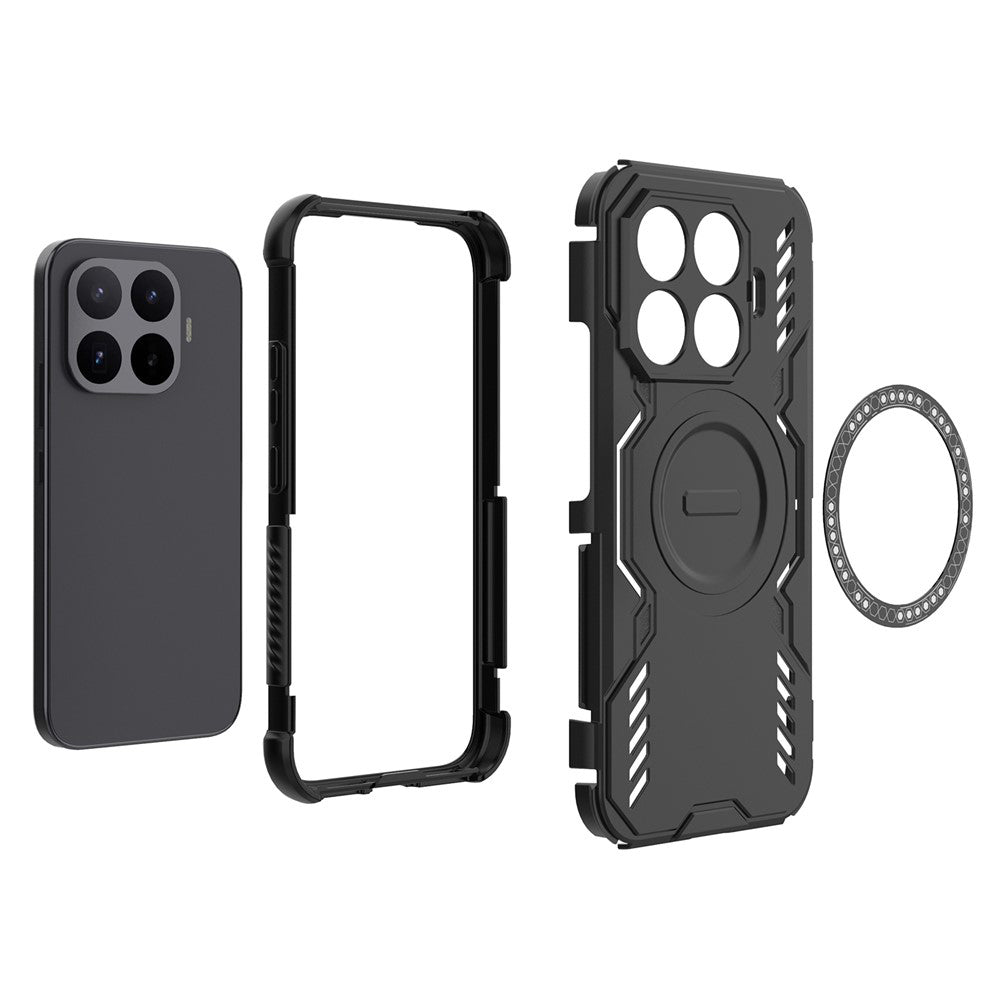 Coque MagSafe pour Xiaomi 17T, Techsuit, ArmorMag, Noire