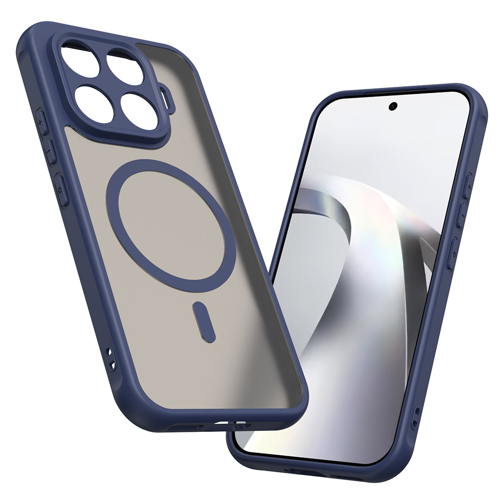Coque MagSafe pour Xiaomi 17T, Techsuit, HaloFrost II, Bleu marine