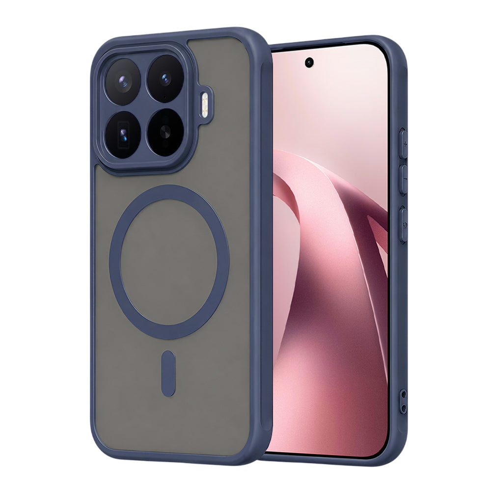 Coque MagSafe pour Xiaomi 17T, Techsuit, HaloFrost II, Bleu marine