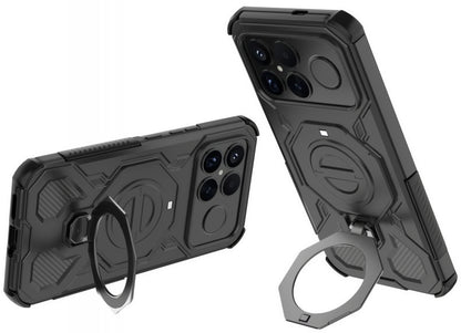 Étui MagSafe pour Xiaomi Poco F8 Ultra, Tech-Protect, TacticStand, Noir Mat