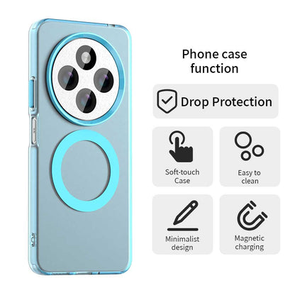 Coque MagSafe pour Xiaomi Poco C75 / Redmi 14C, Techsuit, CandyCase, Bleue