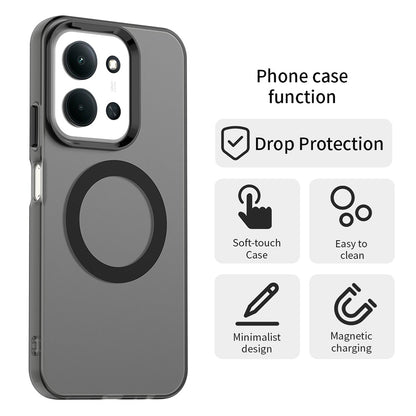 MagSafe-Hülle für Xiaomi Poco C85 4G / Redmi 15C 5G / 15C 4G, Techsuit, CandyCase, Schwarz