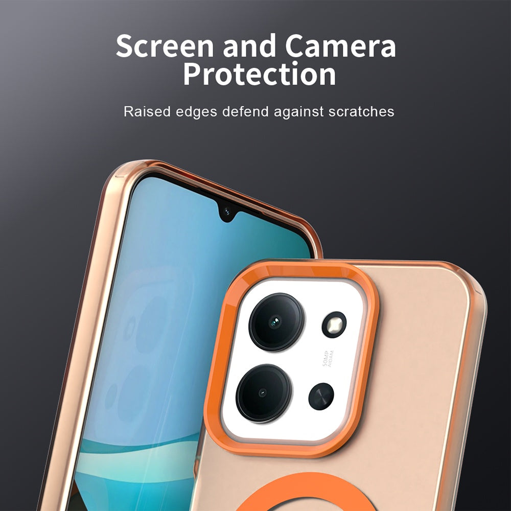 MagSafe-Hülle für Xiaomi Poco C85 4G / Redmi 15C 5G / 15C 4G, Techsuit, CandyCase, Orange