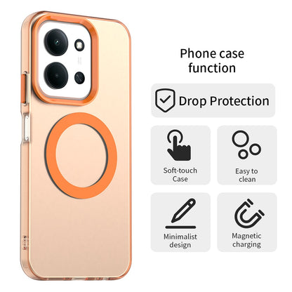 MagSafe-Hülle für Xiaomi Poco C85 4G / Redmi 15C 5G / 15C 4G, Techsuit, CandyCase, Orange