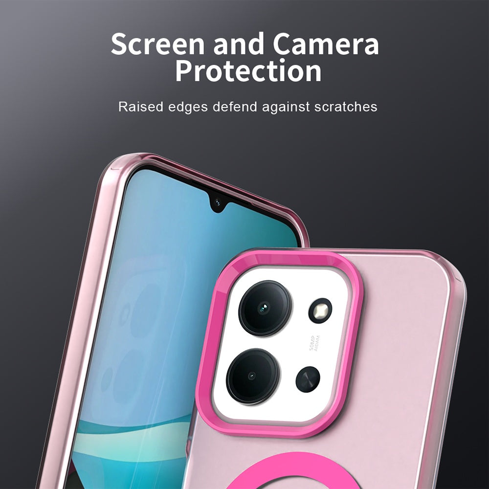 MagSafe-Hülle für Xiaomi Poco C85 4G / Redmi 15C 5G / 15C 4G, Techsuit, CandyCase, Rosa