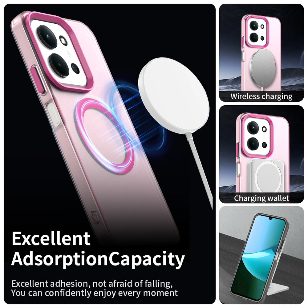 MagSafe-Hülle für Xiaomi Poco C85 4G / Redmi 15C 5G / 15C 4G, Techsuit, CandyCase, Rosa
