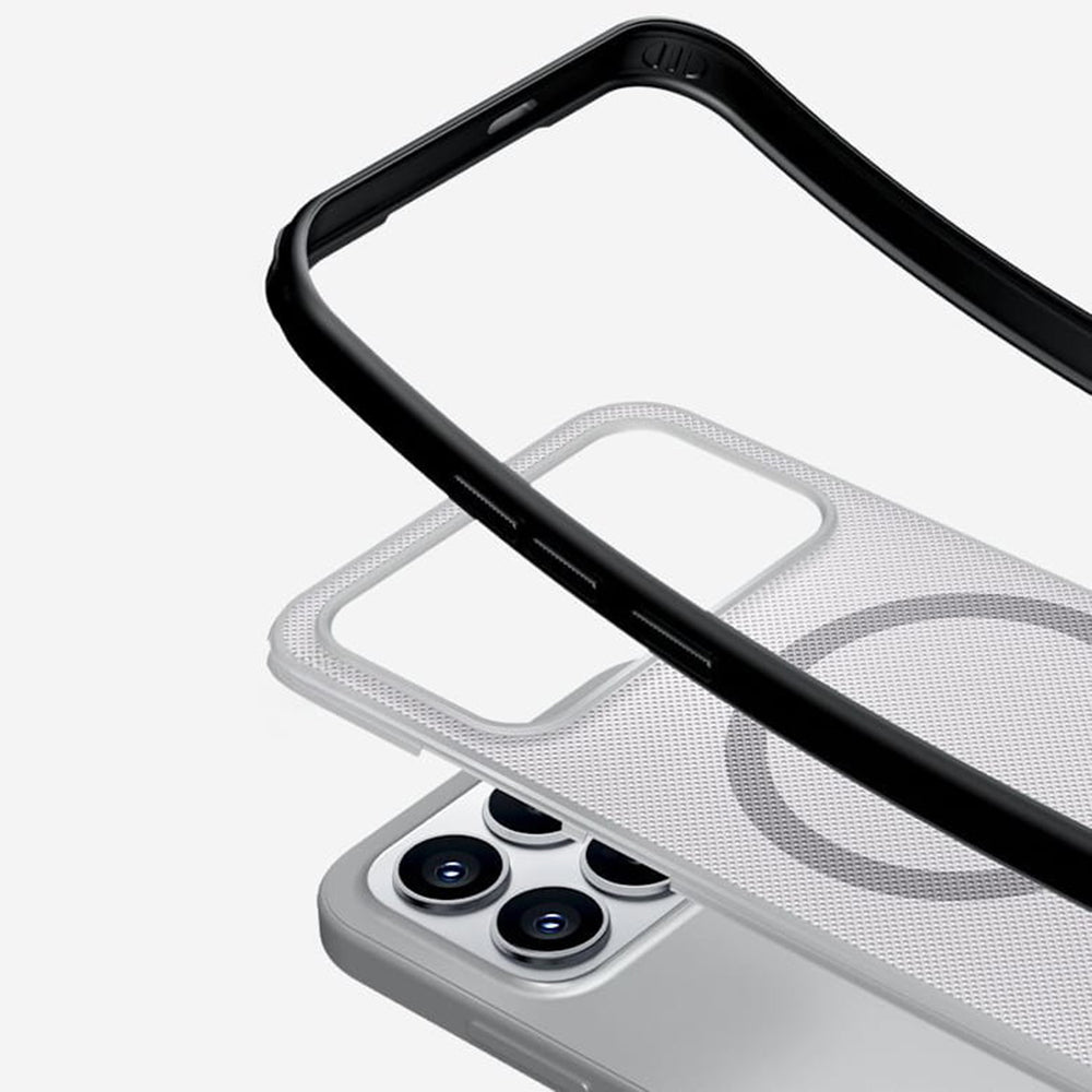 Coque MagSafe pour Xiaomi Poco F8 Pro, Nillkin, Super Shield Pro, Noire Transparente