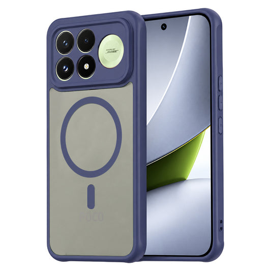 MagSafe-Hülle für Xiaomi Poco F9 Pro, Techsuit, HaloFrost II, Marineblau
