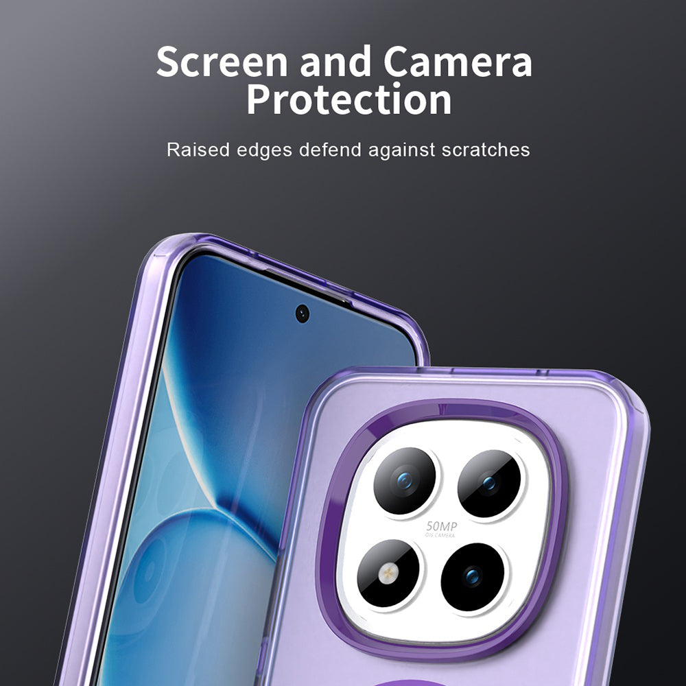 Housse MagSafe pour Xiaomi Poco M8 Pro / Redmi Note 15 Pro+ 5G, Techsuit, CandyCase, Violet