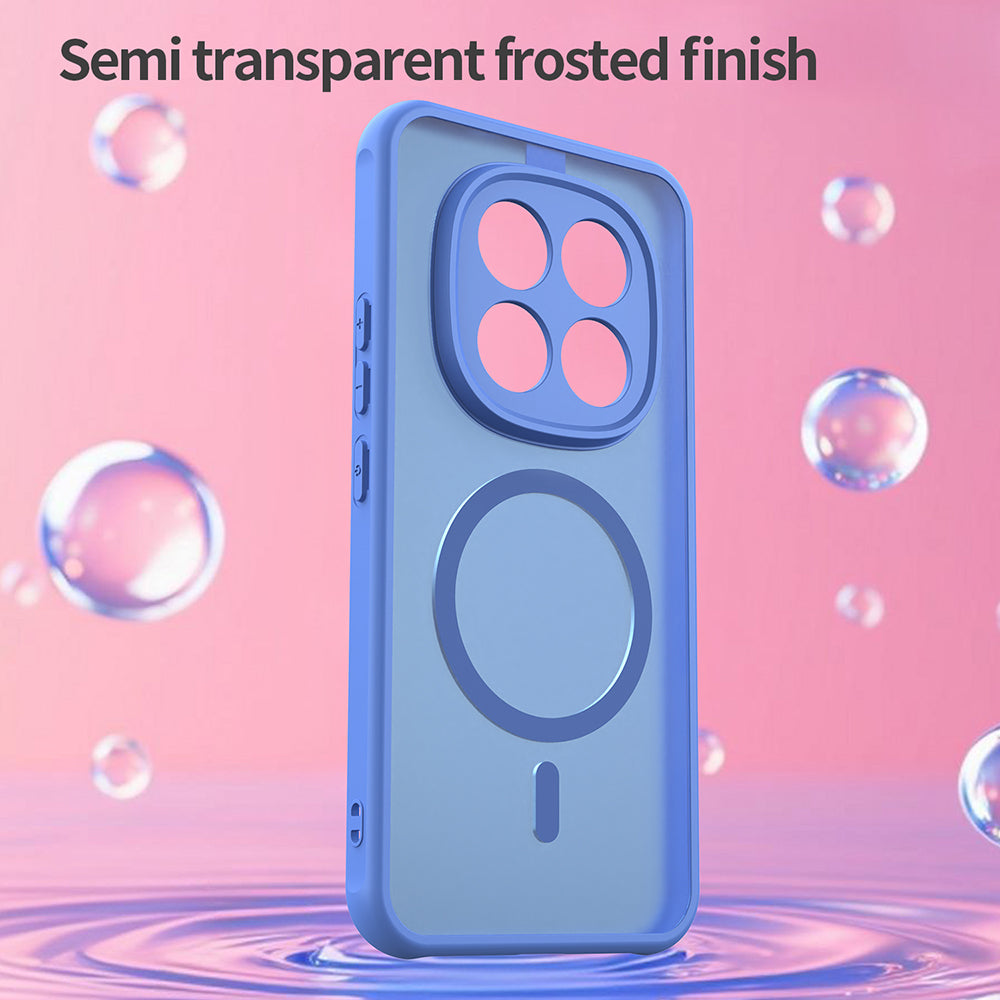 MagSafe Hülle für Xiaomi Poco M8 Pro / Redmi Note 15 Pro+ 5G, Techsuit, HaloFrost II, Blau