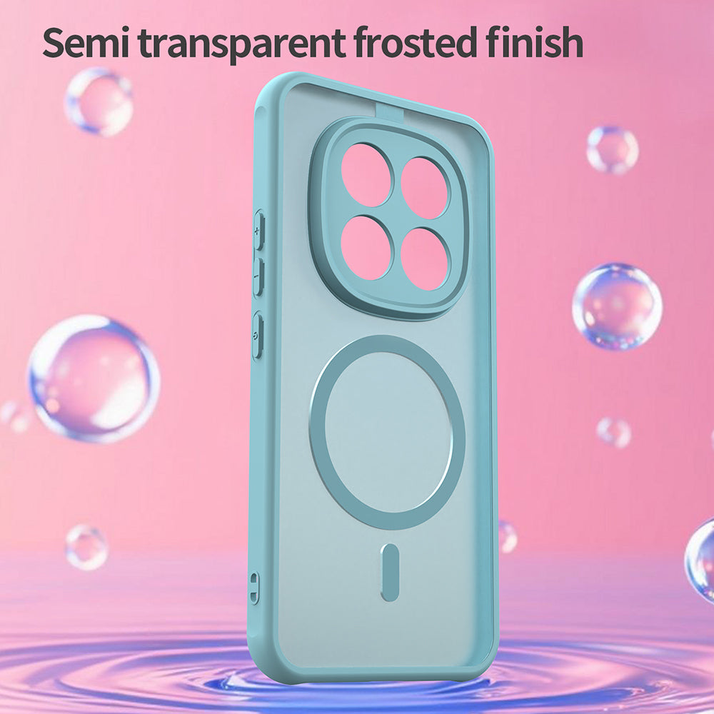 Coque MagSafe pour Xiaomi Poco M8 Pro / Redmi Note 15 Pro+ 5G, Techsuit, HaloFrost II, Vert Clair
