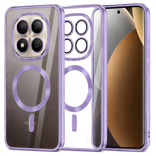 Coque MagSafe pour Xiaomi Poco M8 Pro / Redmi Note 15 Pro+ 5G, Techsuit, Luxury Crystal, Violet Clair
