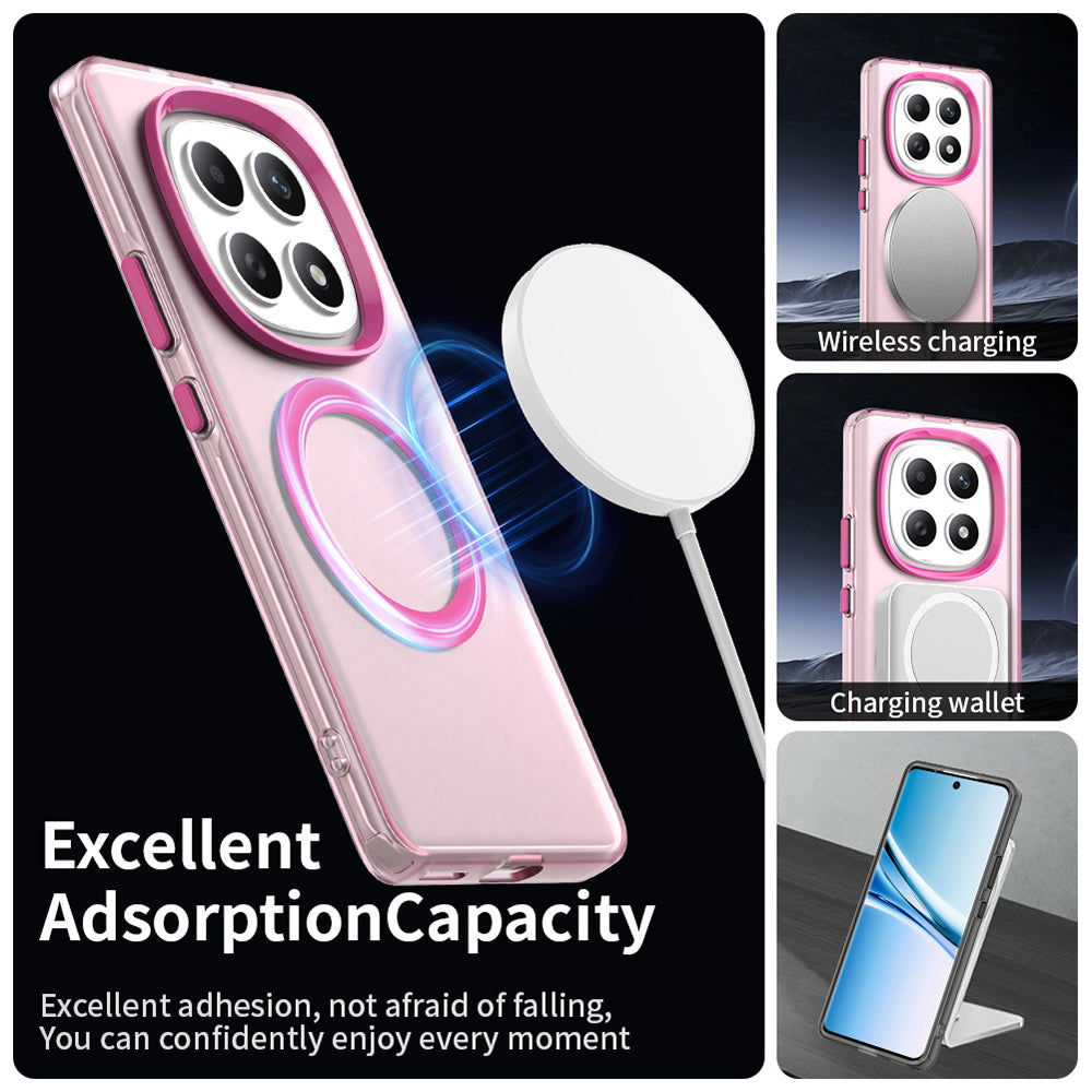 MagSafe Hülle für Xiaomi Poco M8 / Redmi Note 15 5G / Note 15 4G, Techsuit, CandyCase, Rosa