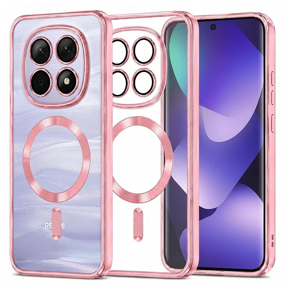 MagSafe Case for Xiaomi Poco M8 / Redmi Note 15 5G / Note 15 4G, Techsuit, Luxury Crystal, Pink