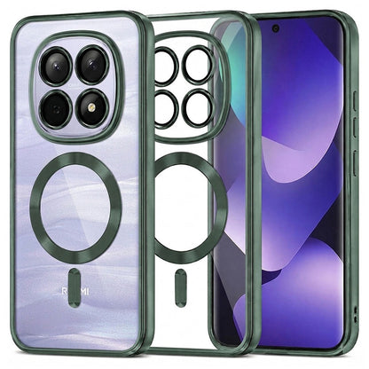 MagSafe Case for Xiaomi Poco M8 / Redmi Note 15 5G / Note 15 4G, Techsuit, Luxury Crystal, Dark Green