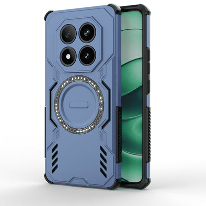 Coque MagSafe pour Xiaomi Poco X7 / Redmi Note 14 Pro 5G, Techsuit, ArmorMag, Bleue