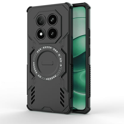 Coque MagSafe pour Xiaomi Poco X7 / Redmi Note 14 Pro 5G, Techsuit, ArmorMag, Noire