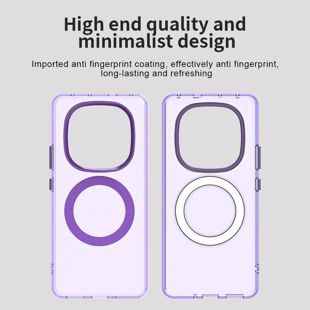 Coque MagSafe pour Xiaomi Poco X7 / Redmi Note 14 Pro 5G, Techsuit, CandyCase, Violet