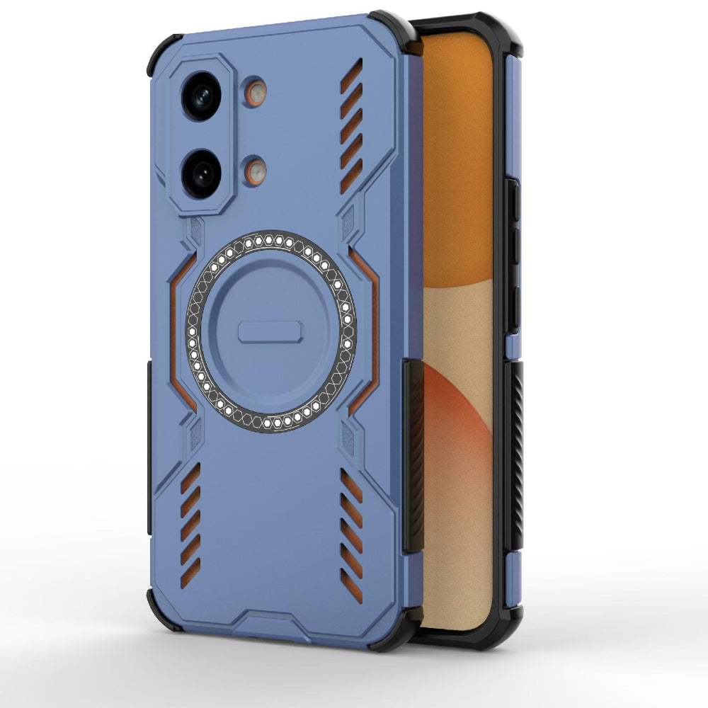 Coque MagSafe pour Xiaomi Poco X8 Pro Max, Techsuit, ArmorMag, Bleue