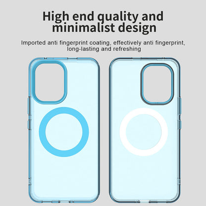 Coque MagSafe pour Xiaomi Poco X8 Pro Max, Techsuit, CandyCase, Bleue
