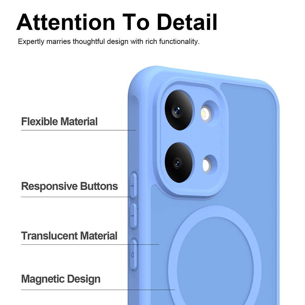 MagSafe-Hülle für Xiaomi Poco X8 Pro Max, Techsuit, HaloFrost II, Blau
