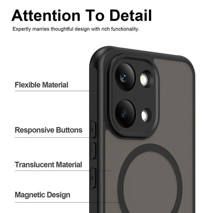 MagSafe-Hülle für Xiaomi Poco X8 Pro Max, Techsuit, HaloFrost II, Schwarz