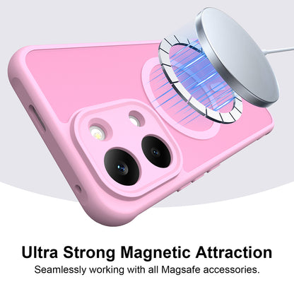 MagSafe-Hülle für Xiaomi Poco X8 Pro Max, Techsuit, HaloFrost II, Rosa