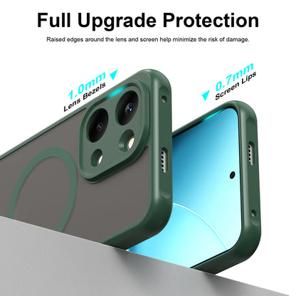Coque MagSafe pour Xiaomi Poco X8 Pro Max, Techsuit, HaloFrost II, Vert