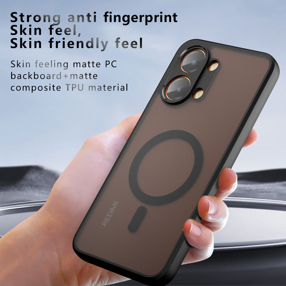 MagSafe-Hülle für Xiaomi Poco X8 Pro Max, Techsuit, PureFrost, Satin Schwarz
