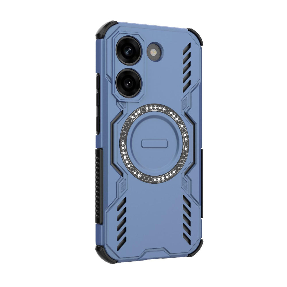 Coque MagSafe pour Xiaomi Poco X8 Pro, Techsuit, ArmorMag, Bleue