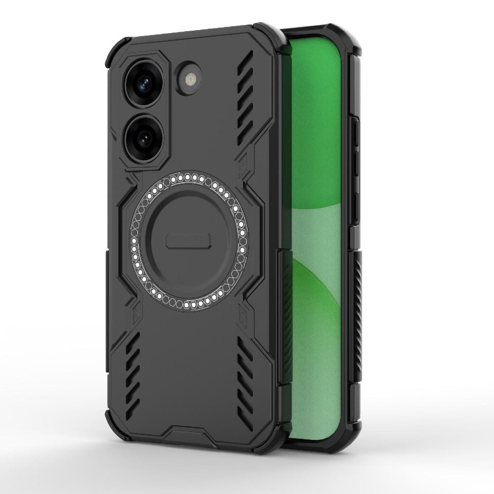 Coque MagSafe pour Xiaomi Poco X8 Pro, Techsuit, ArmorMag, Noire