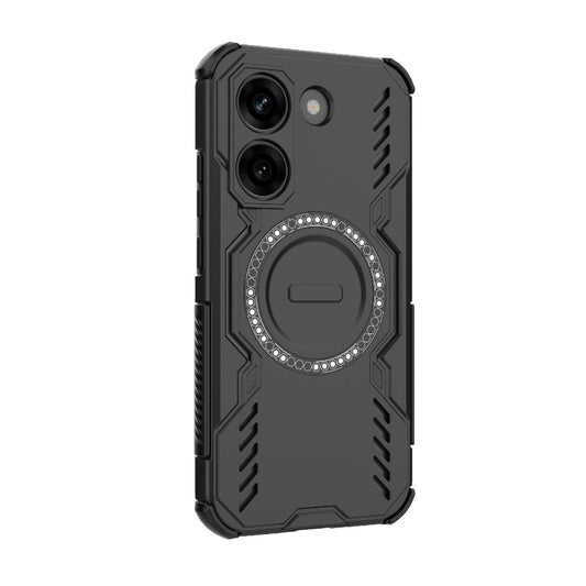 Coque MagSafe pour Xiaomi Poco X8 Pro, Techsuit, ArmorMag, Noire