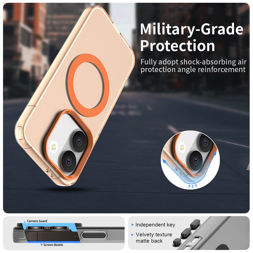 Coque MagSafe pour Xiaomi Poco X8 Pro, Techsuit, CandyCase, Orange