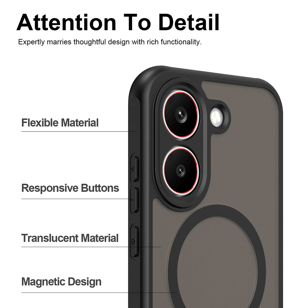 Coque MagSafe pour Xiaomi Poco X8 Pro, Techsuit, HaloFrost II, Violet