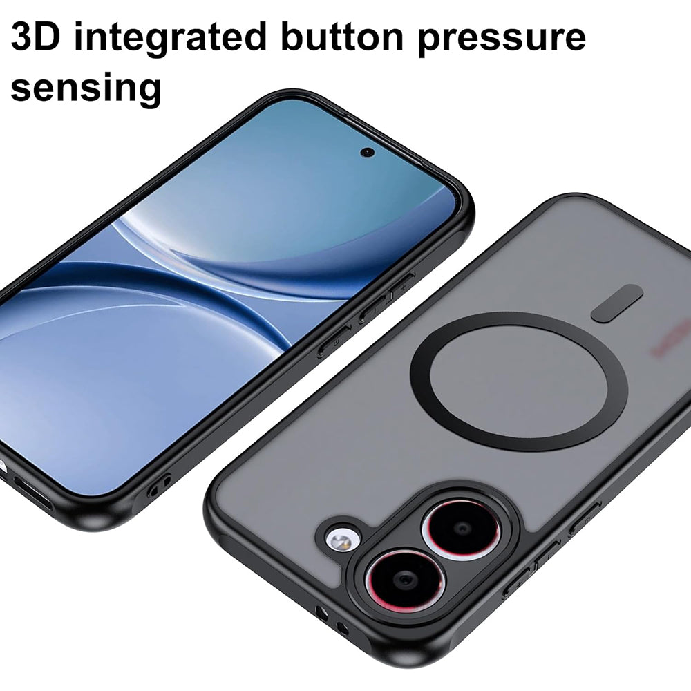 MagSafe-Hülle für Xiaomi Poco X8 Pro, Techsuit, PureFrost, Satin Schwarz
