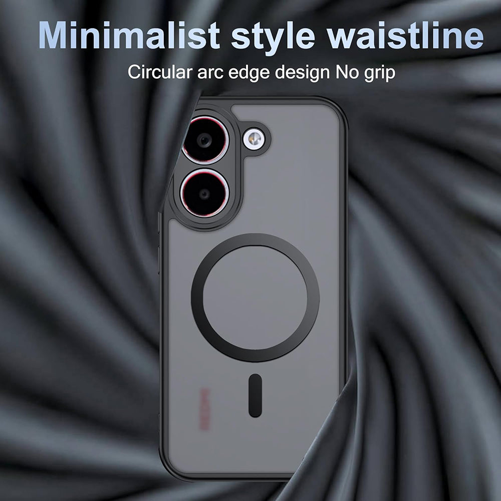 MagSafe-Hülle für Xiaomi Poco X8 Pro, Techsuit, PureFrost, Satin Schwarz
