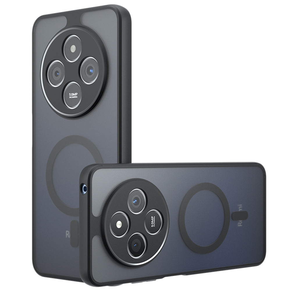 Coque MagSafe pour Xiaomi Redmi 14C, Techsuit, PureFrost, Noire