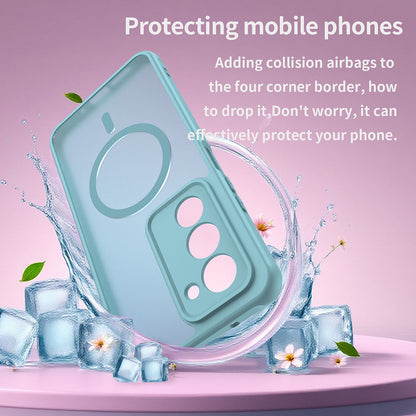 Étui MagSafe pour Xiaomi Redmi 15 5G / 15 4G, Techsuit, HaloFrost II, Vert Clair