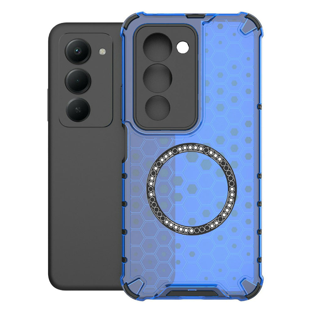 Étui MagSafe pour Xiaomi Redmi 15 5G / 15 4G, Techsuit, HoneyComb Shield, Bleu