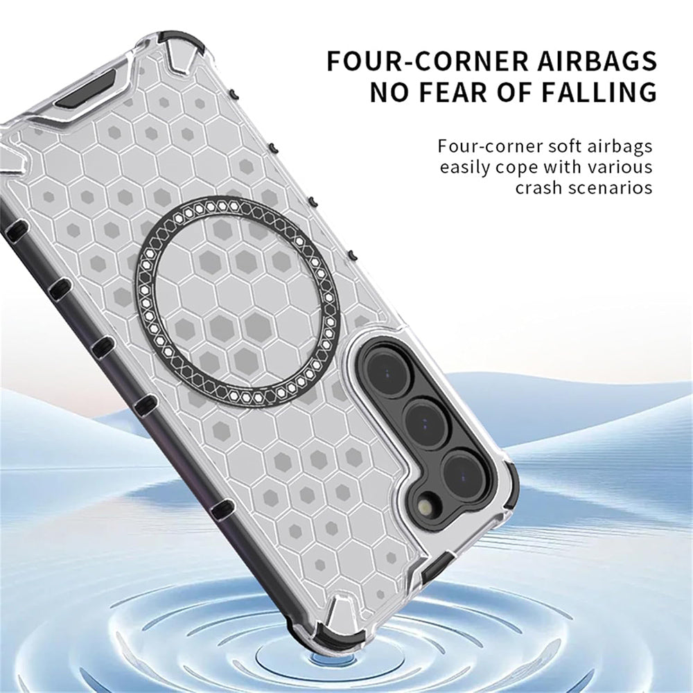 Étui MagSafe pour Xiaomi Redmi 15 5G / 15 4G, Techsuit, HoneyComb Shield, Bleu