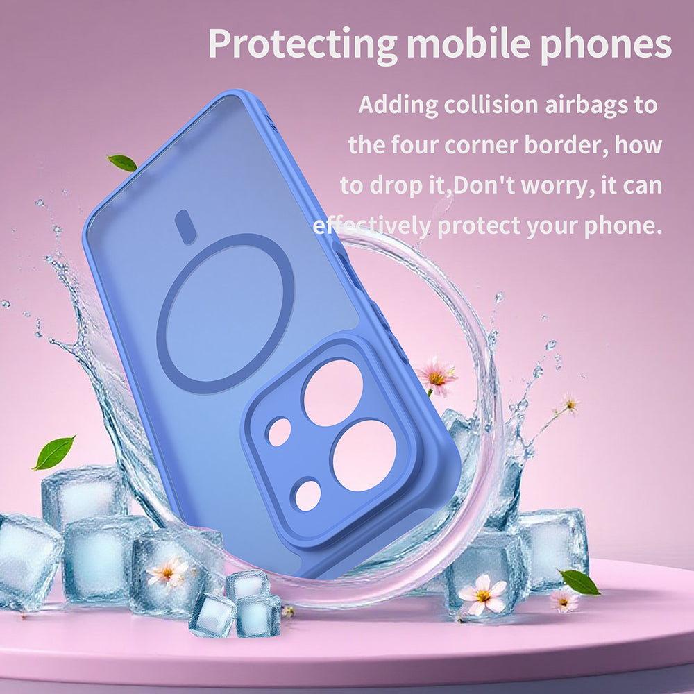 MagSafe Hülle für Xiaomi Redmi 15C 5G / 15C 4G, Techsuit, HaloFrost II, Blau