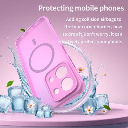 Étui MagSafe pour Xiaomi Redmi 15C 5G / 15C 4G, Techsuit, HaloFrost II, Rose