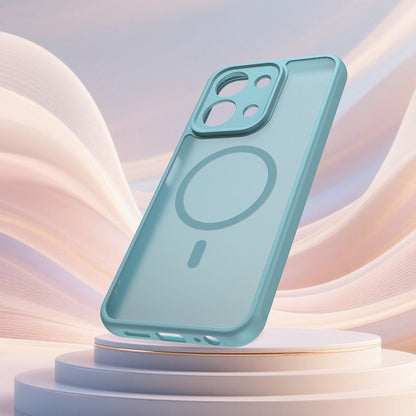 MagSafe Hülle für Xiaomi Redmi 15C 5G / 15C 4G, Techsuit, HaloFrost II, Hellgrün