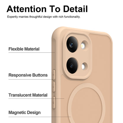 MagSafe-Hülle für Xiaomi Redmi 17 5G / 17 4G, Techsuit, HaloFrost II, Goldfarben
