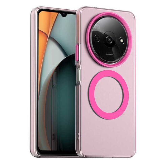 Coque MagSafe pour Xiaomi Redmi A3x / A3, Techsuit, CandyCase, Rose