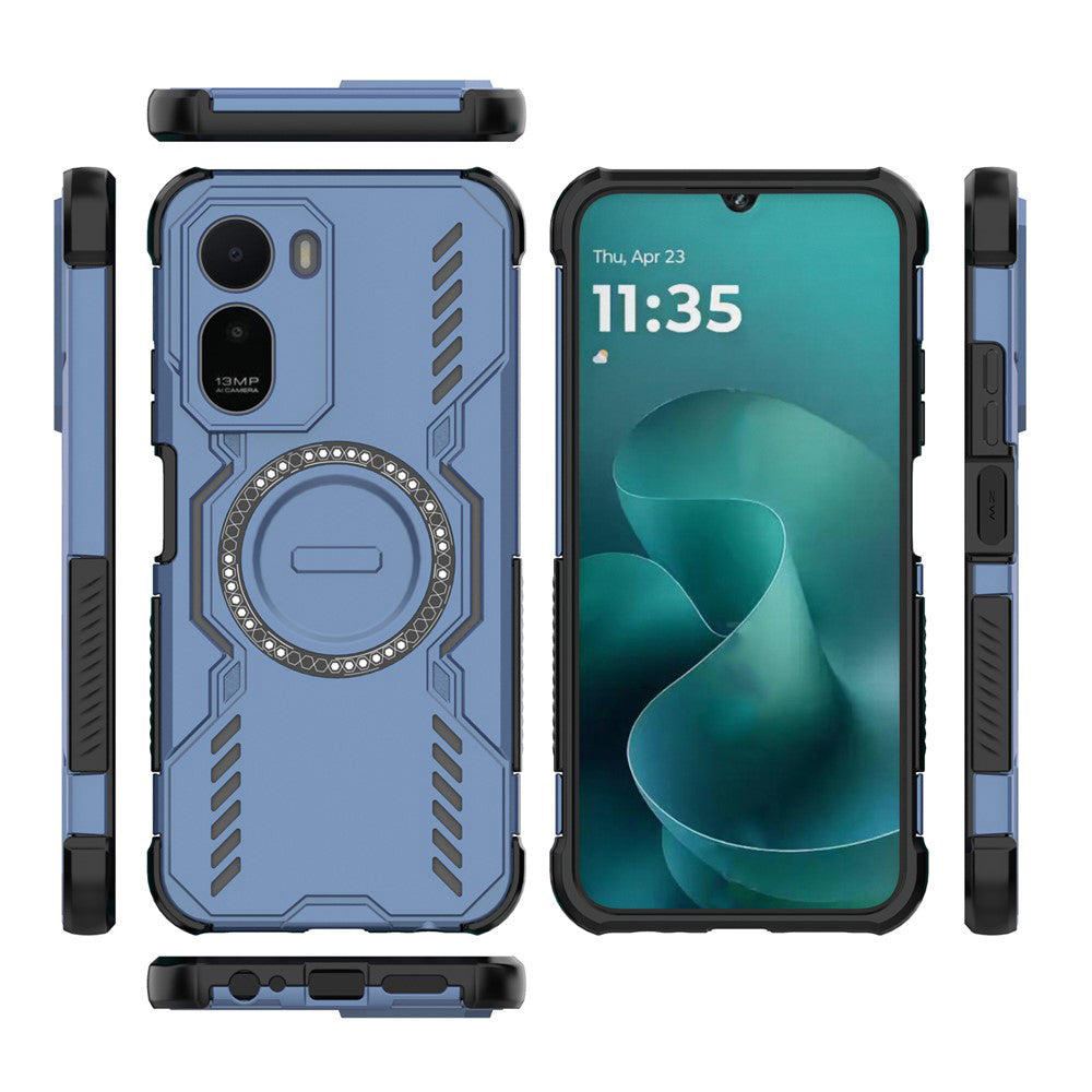 Coque MagSafe pour Xiaomi Redmi A7 Pro 4G, Techsuit, ArmorMag, Bleue
