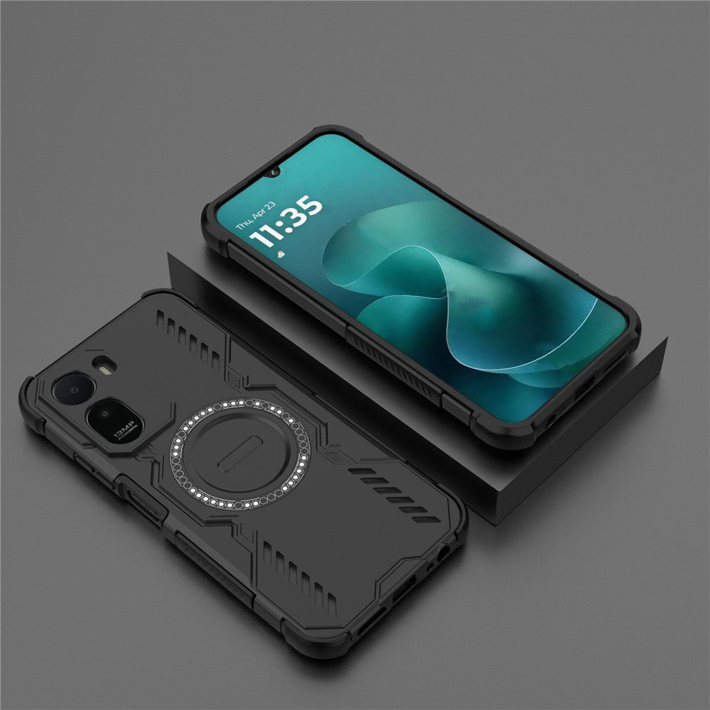 Coque MagSafe pour Xiaomi Redmi A7 Pro 4G, Techsuit, ArmorMag, Noire